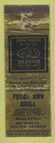 Matchbook Cover - Peggy Ann Grill Dalton GA WORN