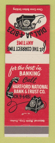 Matchbook Cover - Hartford National Bank and Trust CT
