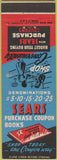 Matchbook Cover - Sears Purchase Coupons Johnson Pipe Tobacco