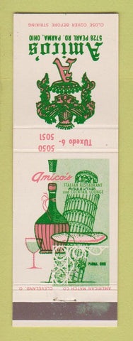 Matchbook Cover - Amico's Italian Restaurant Parma OH