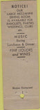 Matchbook Cover - Skopas Restaurant Lobster New York NY