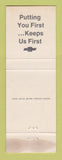 Matchbook Cover - Wheeler Chevrolet Caney KS POOR STRIKER