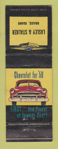 Matchbook Cover - 1950 Chevrolet Lasley & Stalker Grace ID