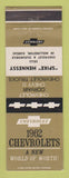 Matchbook Cover - 1962 Chevrolet Spike Hennessy Wellington KS