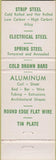 Matchbook Cover - Korhemel Steel  and  Aluminum Evanston IL