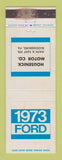 Matchbook Cover - 1973 Ford Housenick Bloomsburg PA WEAR