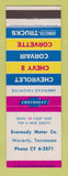 Matchbook Cover - 1963 Chevrolet Eveready Waverly TN