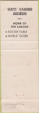 Matchbook Cover - Domenic's Delta Saloon Virginia City NV
