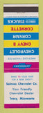Matchbook Cover - 1963 Chevrolet Salmon Tracy MN