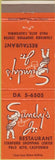 Matchbook Cover - Sundy's Jr. Restaurant Palo Alto CA