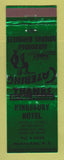 Matchbook Cover - Kingsbury Hotel Hudson Falls NY WEAR