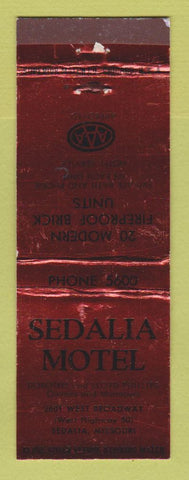 Matchbook Cover - Sedalia Motel MO  WEAR