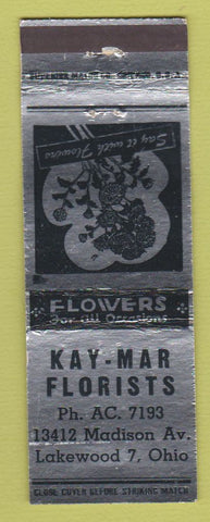 Matchbook Cover - Kay Mar Florist Flowers Lakewood OH
