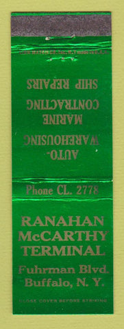 Matchbook Cover - Ranahan McCarthy Terminal Buffalo NY WEAR