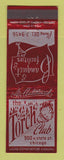 Matchbook Cover - The Torch Club Chicago IL