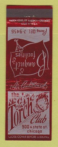 Matchbook Cover - The Torch Club Chicago IL