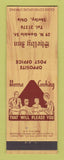 Matchbook Cover - Shelby Inn Shelby OH