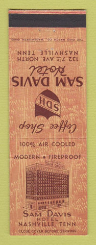 Matchbook Cover - Sam Davis Hotel Nashville TN