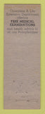 Matchbook Cover - Louisiana Life Insurance New Orleans LA ADVANCE