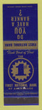 Matchbook Cover - First National Bank Anchorage AK