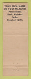 Matchbook Cover - GW Thomas Book Matches Council Bluffs IA