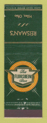 Matchbook Cover - Florsheim Shoes Reisman's Niles OH feature
