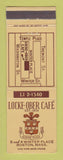 Matchbook Cover - Locke Ober Cafe Boston MA