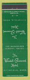 Matchbook Cover - Wendell Sherwood Hotel Pittsfield MA
