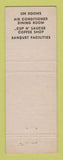 Matchbook Cover - Wendell Sherwood Hotel Pittsfield MA
