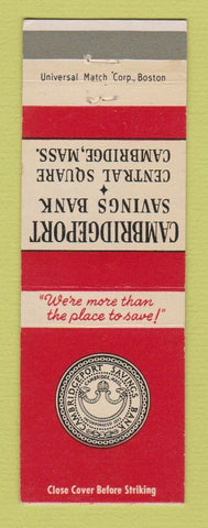 Matchbook Cover - Cambridgeport Savings Bank Cambridge MA