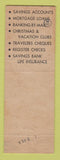Matchbook Cover - Cambridgeport Savings Bank Cambridge MA