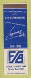 Matchbook Cover - Florence Saving Bank Florence MA