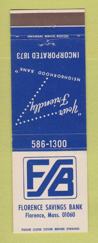 Matchbook Cover - Florence Saving Bank Florence MA