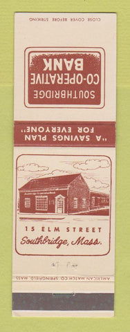 Matchbook Cover - Southbridge COOP Bank Southbridge MA