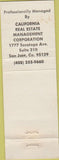 Matchbook Cover - West Park Apartments San Jose CA WEAR
