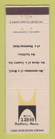 Matchbook Cover - Hotel Motel 128 Dedham MA