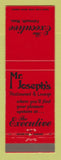 Matchbook Cover - The Executive Mr Joseph's Falmouth MA