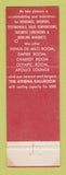 Matchbook Cover - Venus de Milo Restaurant Swansea MA