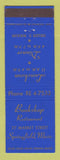 Matchbook Cover - Bookshop Restaurant Springfield MA