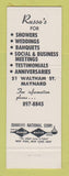 Matchbook Cover - Russo's Restaurant Lounge Maynard MA