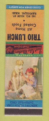 Matchbook Cover - Trio Lunch Randolph MA