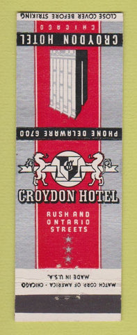 Matchbook Cover - Croydon Hotel Chicago IL
