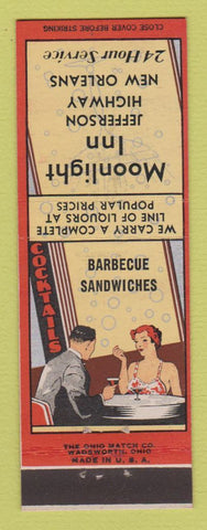Matchbook Cover - Moonlight Inn New Orleans LA BBQ