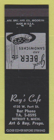 Matchbook Cover - Ray's Cafe Detroit MI
