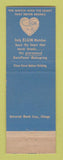 Matchbook Cover - Elgin Watches Danford Cushman North East PA