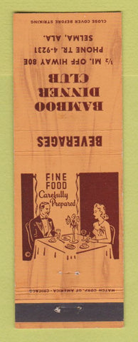 Matchbook Cover - Bamboo Dinner Club Selma AL