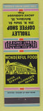 Matchbook Cover - Trolley Coffee Shop Belvidere IL Archie Radebaugh