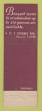 Matchbook Cover - Younker's Restaurant Chicago IL Chicken in the Rough