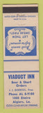 Matchbook Cover - Viadcut Inn Algiers LA JJ Barroul