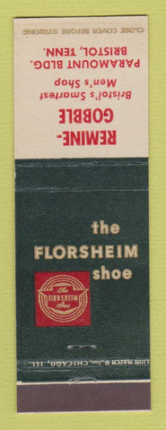 Matchbook Cover - Florsheim Shoes Remine Gobble Bristol TN